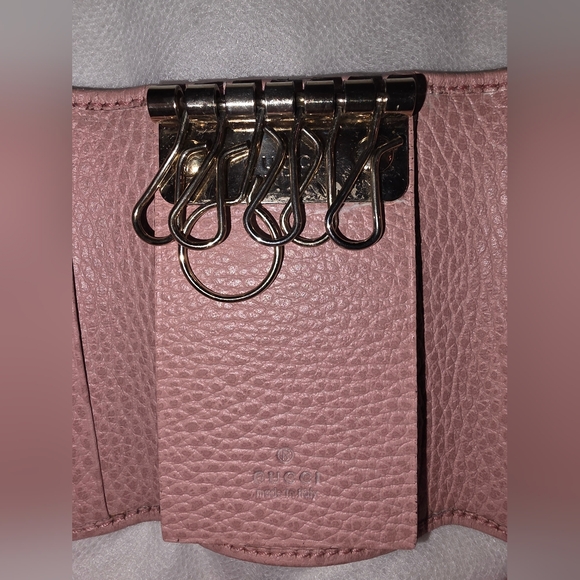 Pre-loved Gucci Soho 6 Key Light Pink Leather Wallet - Picture 5 of 10